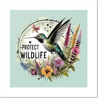 Hummingbird - Protect Wildlife Posters and Art